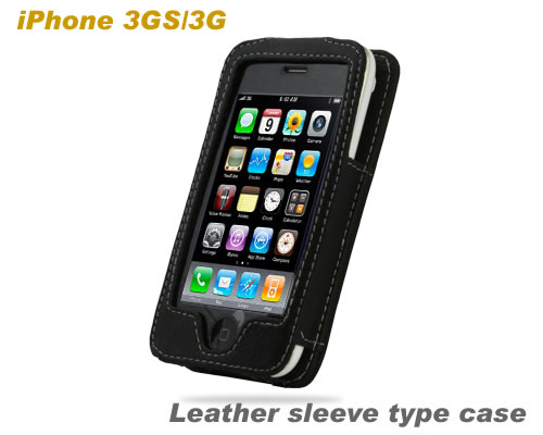 MELKCO iPhone 3GS/3G用レザースリーブタイプケース