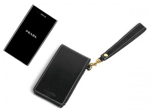 EZD PRADA phone L-02D本革フリップポーチ縦型ケース