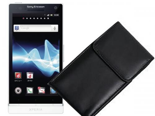 Xperia acro HD SO-03D 本革縦型ポーチケース