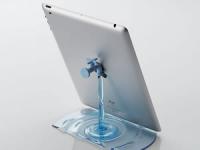 【あら不思議なデザイン!トリックアート風】iPad+各種タブレット用　蛇口スタンド　