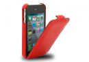 MELKCO iPhone 4 レザーJacka typeケース(Red LC) 