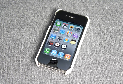 MELKCO iPhone 4 レザースナップカバー　White