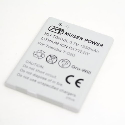 Docomo　T-02D / F-12D　用スタンダード大容量バッテリー MugenPower