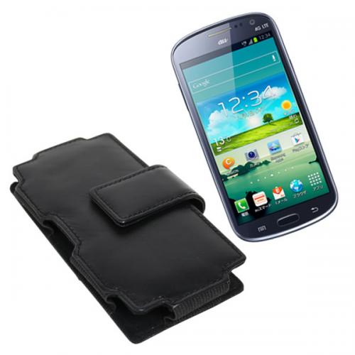 au GALAXY SIII Progre SCL21 本革横型ポーチケース