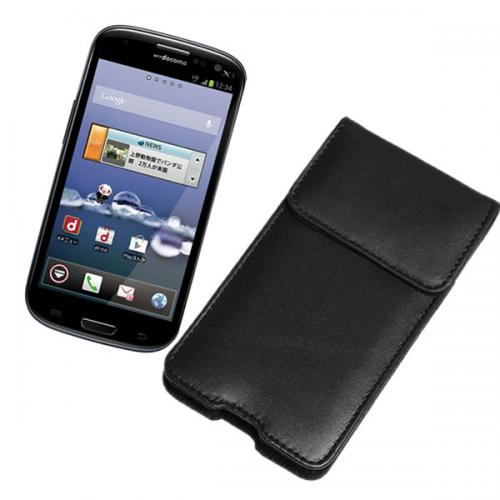 docomo GALAXY S III α SC-03E 本革縦型ポーチケース スナップボタンタイプ