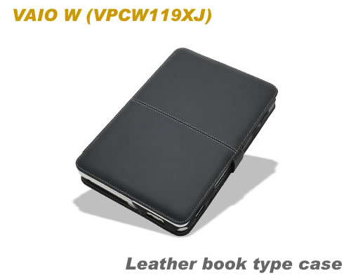 SONY VAIO W（VPCW119XJ）レザーブックタイプケース